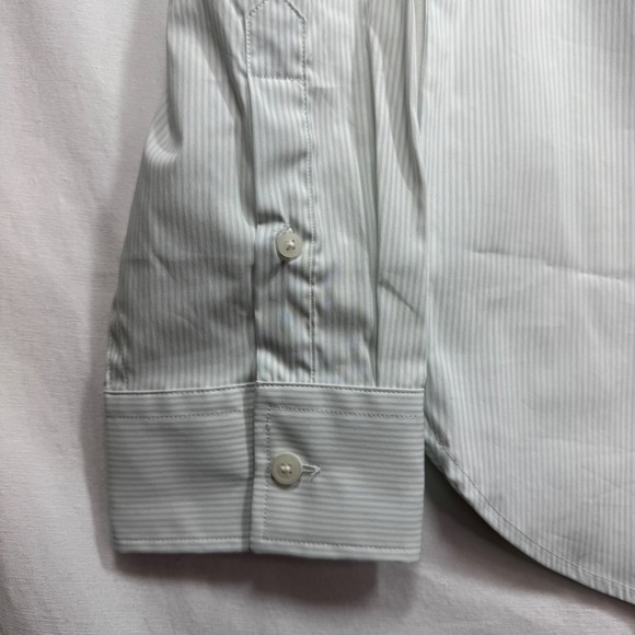 Calvin Klein Striped Long‎ Sleeve Button Down Dress Casual Shirt Mens Sz Large - Picture 6 of 8